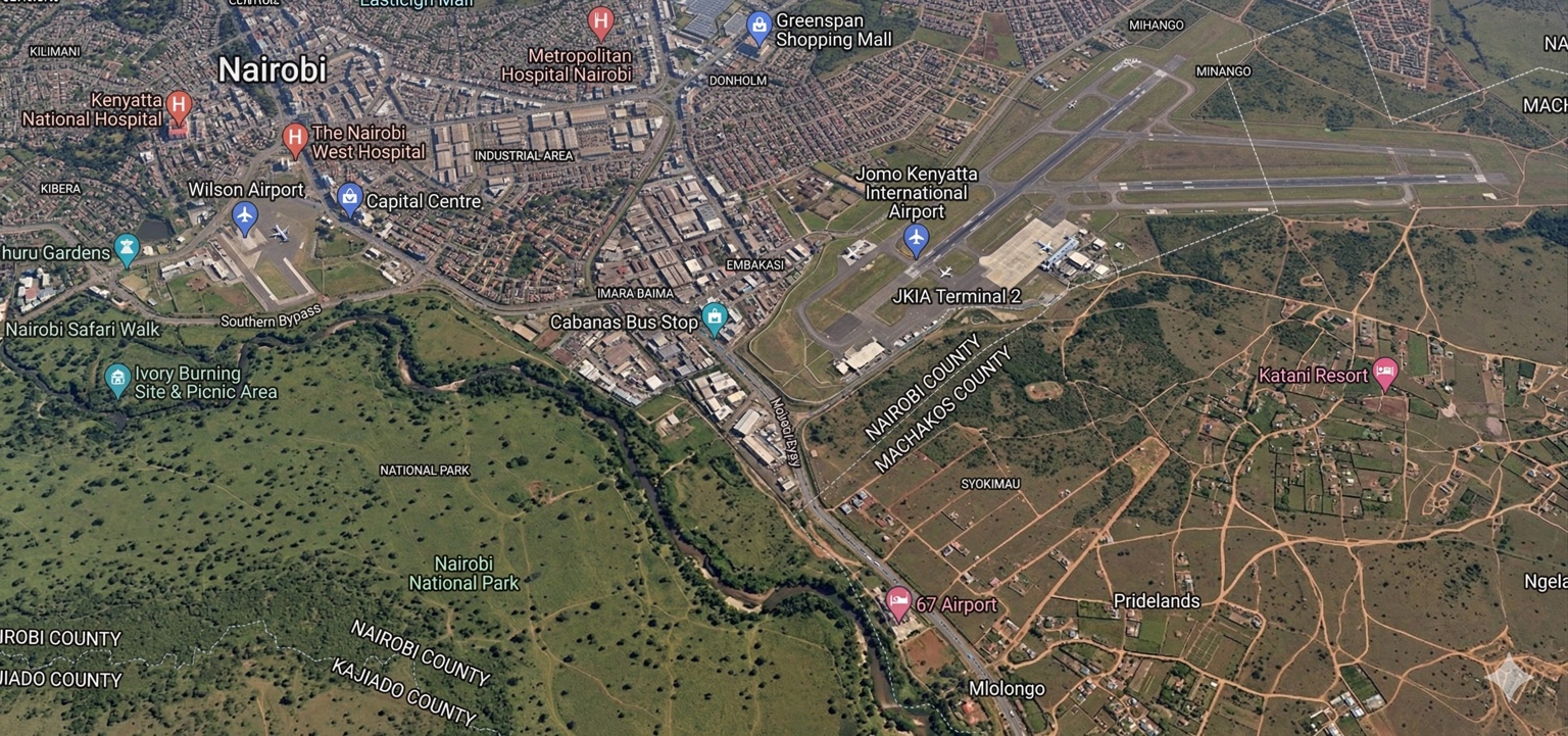 Mlolongo corridor map